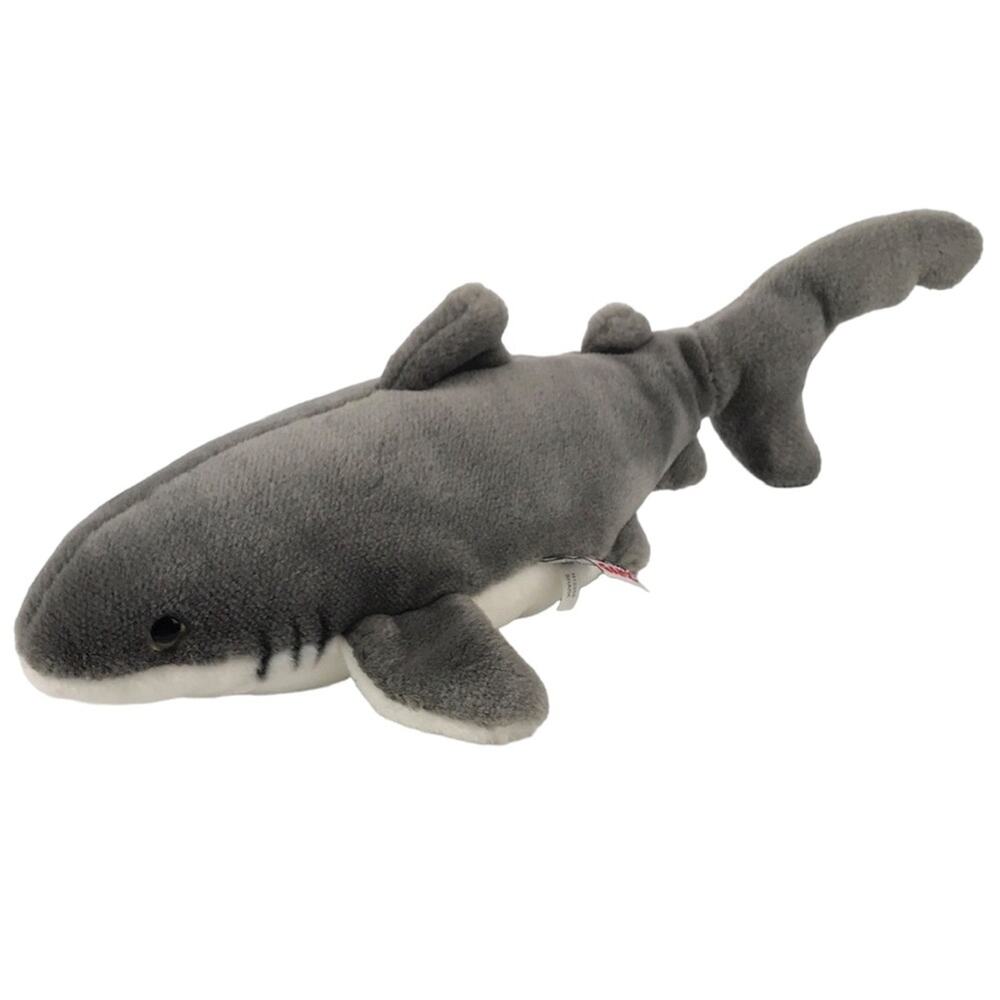 Ganz Classic Gray White Shark Plush 14'' Stuffed Animal H12355 Ocean Aquarium